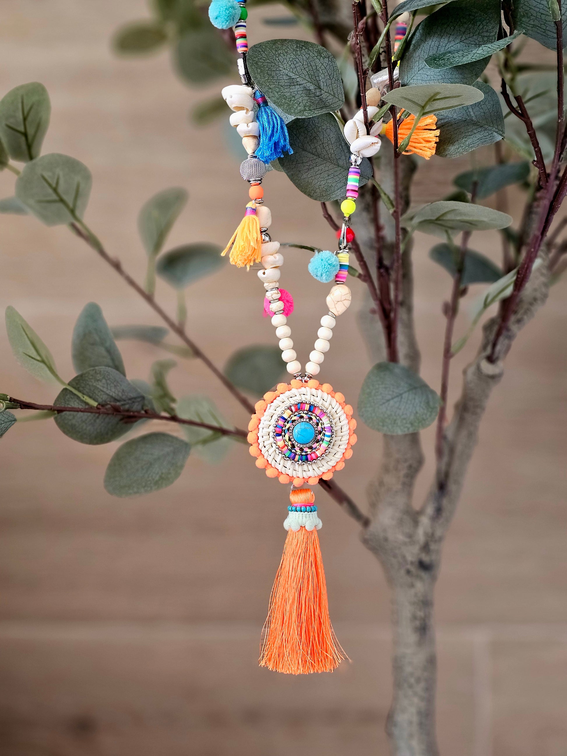 Boho Maxi Free Spirit Necklace with Tassels and Beads