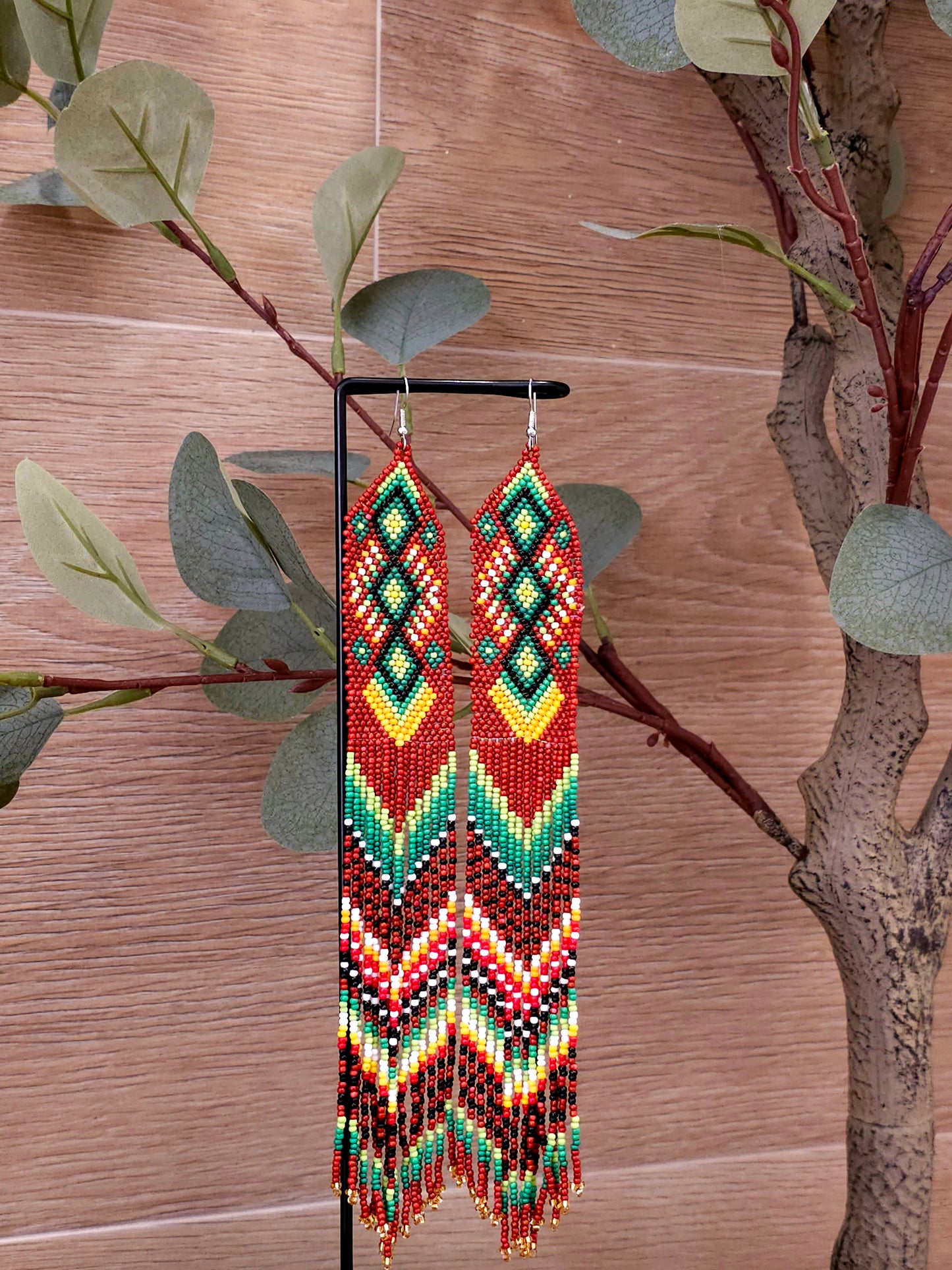 The Sunset Serpent Earrings