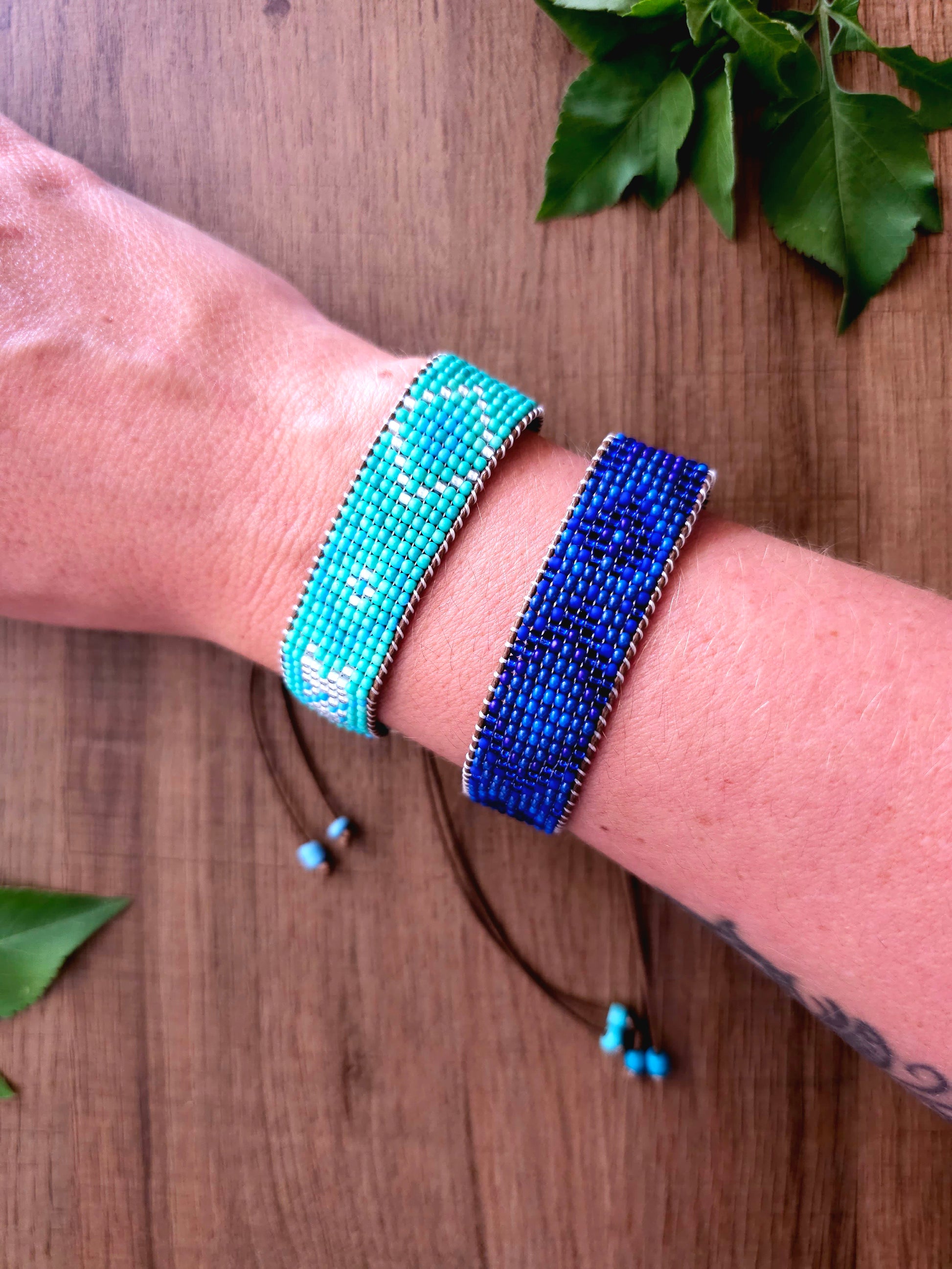 Ocean Breeze Bracelet in Blue and Turquoise Beads