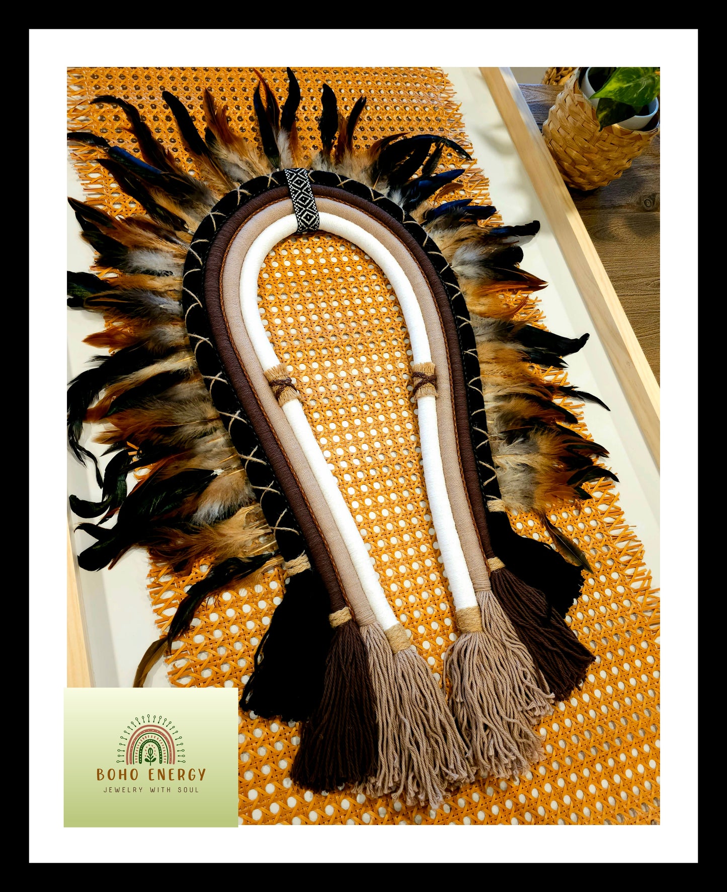 Textile Headdress "Cocar" Wall Art - size M