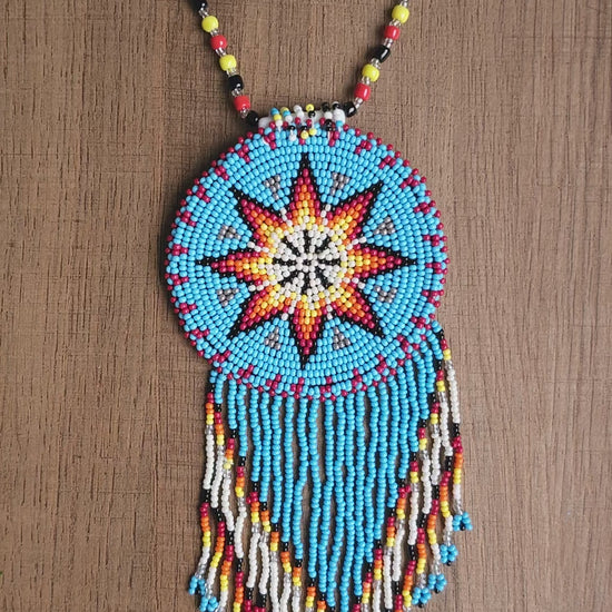 Celestial Dream Beaded Necklace and Earrings Set