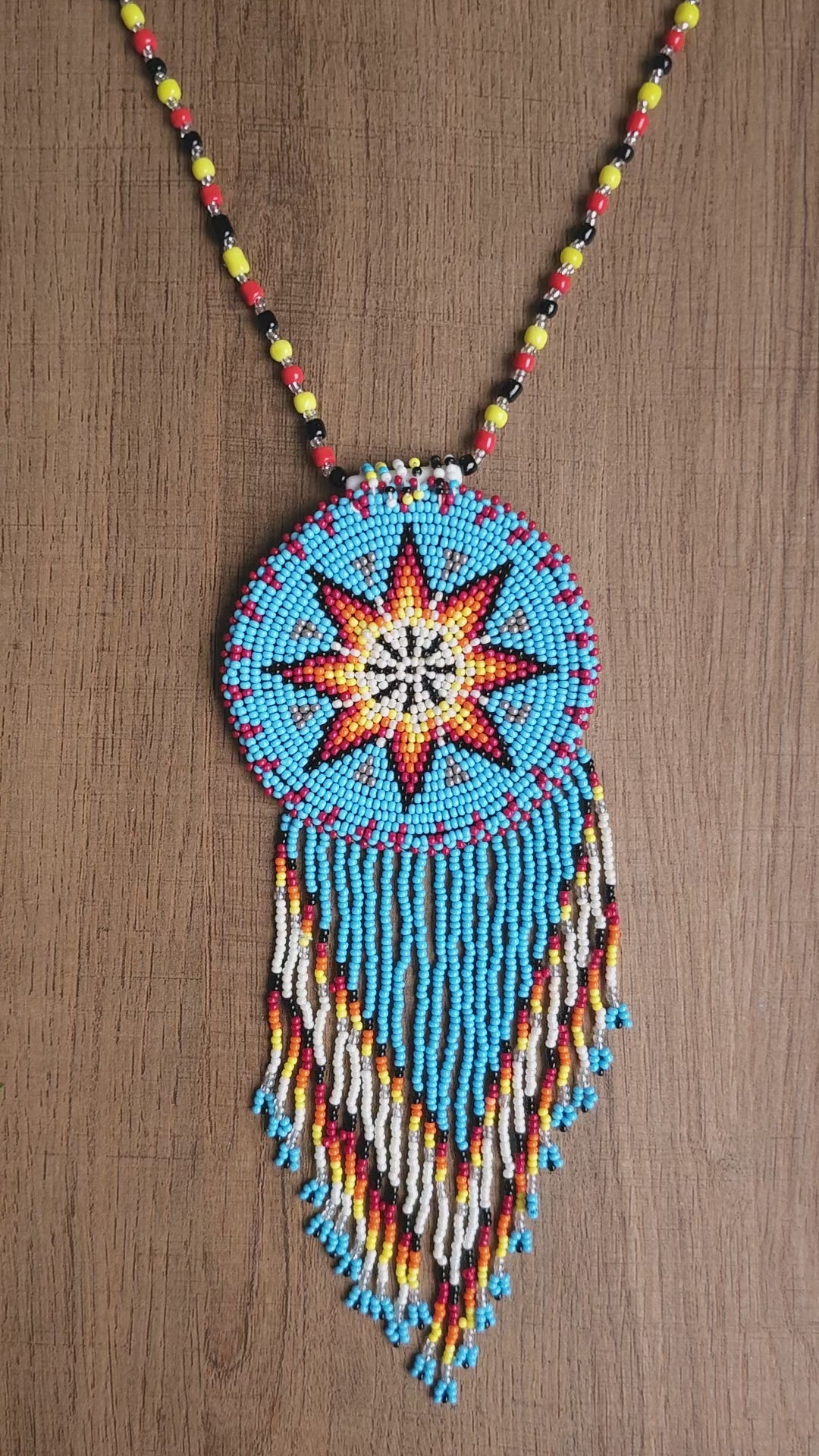Celestial Dream Beaded Necklace and Earrings Set